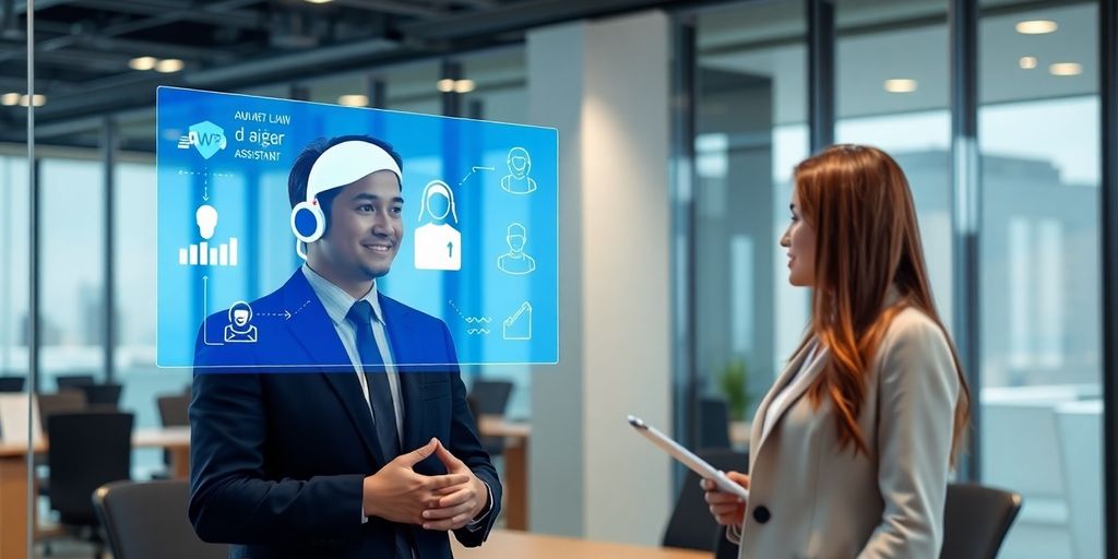 AI receptionist assisting a family lawyer.