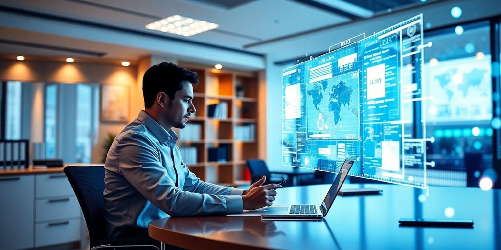 Lawyer using AI to manage client calls.