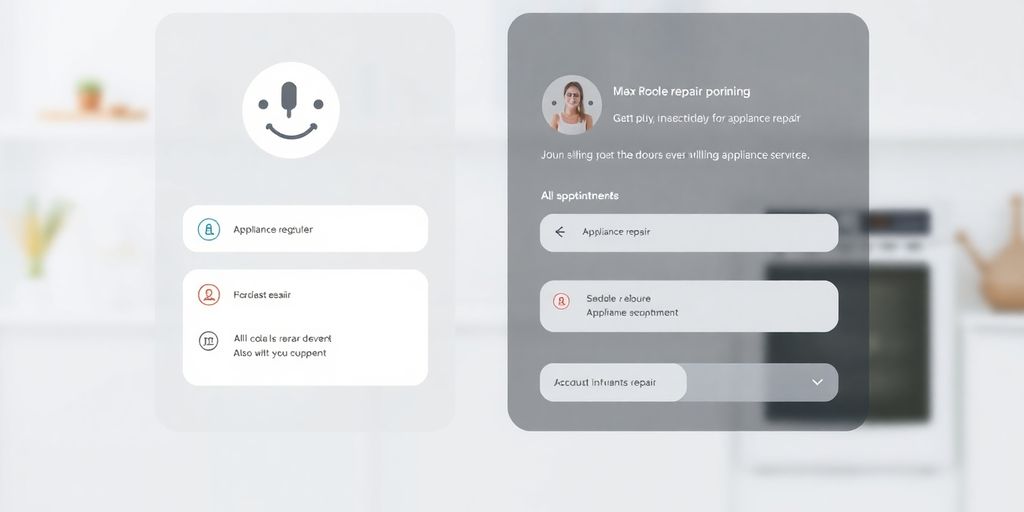 AI assistant interacting with appliance repair customer.