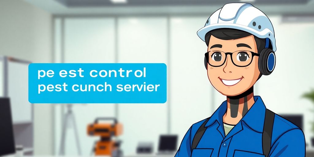 AI receptionist interacting with a pest control professional.