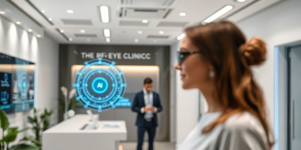 Optometrist uses AI receptionist for patient care.