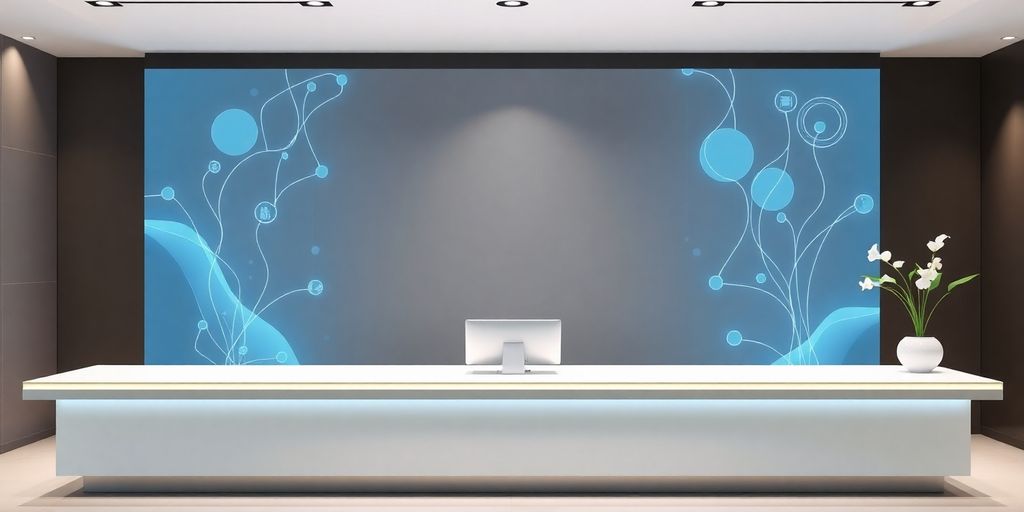 AI front desk interface for counseling.