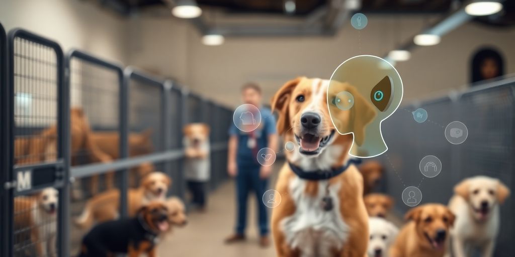 AI chatbot assisting pet kennel staff with bookings.