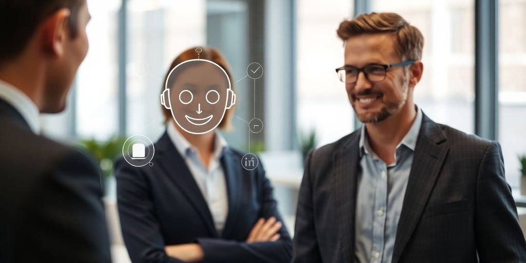 AI receptionist assisting a property manager.