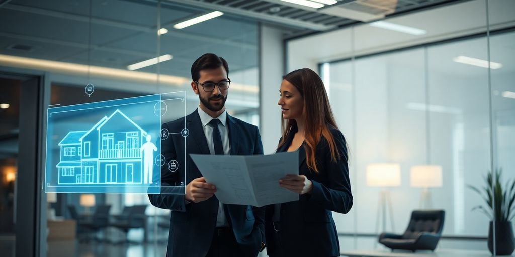 AI powering real estate business operations.