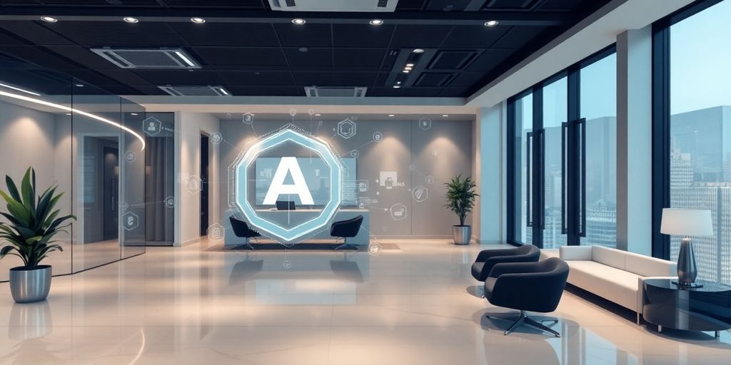 AI real estate desk and business growth.
