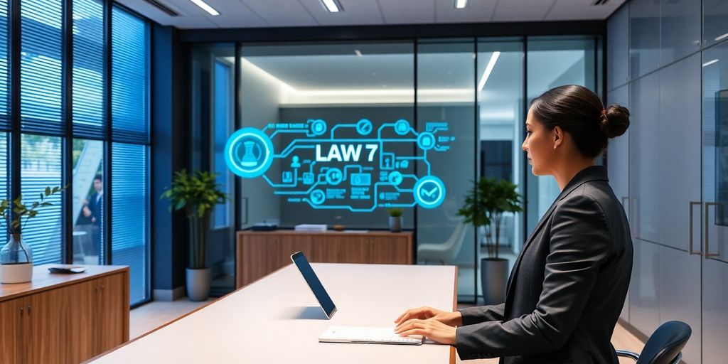 Lawyer using AI receptionist.