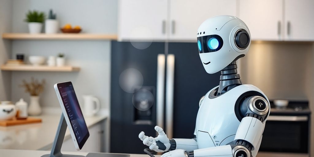 AI receptionist helping appliance repair service.
