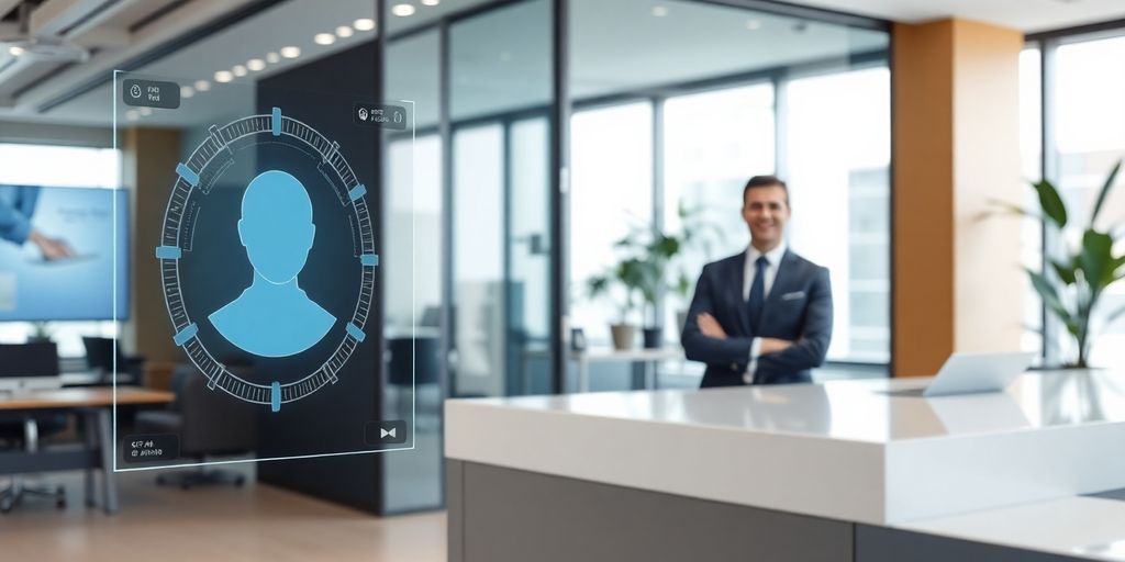 AI receptionist assisting a real estate agent.