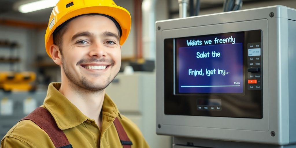 Electrician talking to AI.