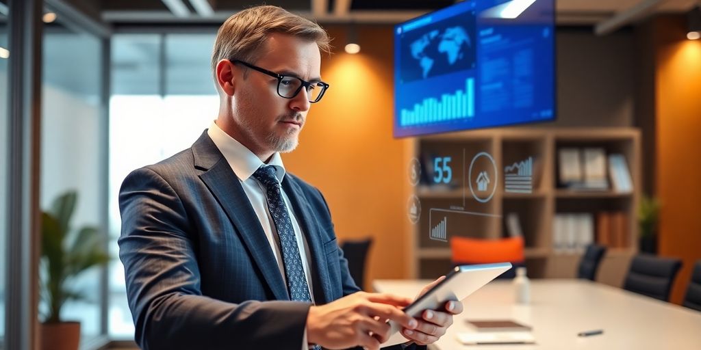 Accountant using AI phone answering service.