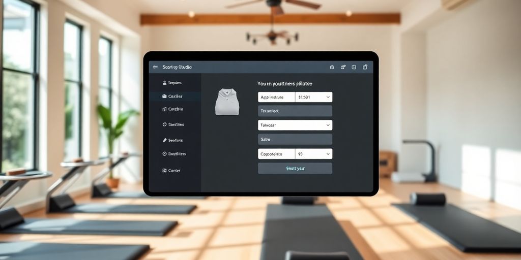 Pilates studio with AI receptionist handling bookings.