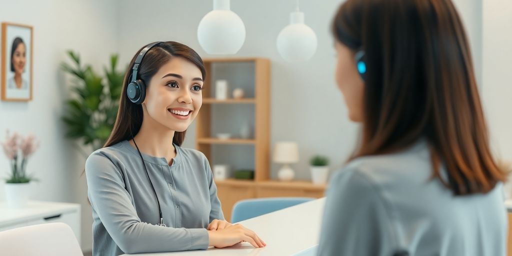 Therapist with AI receptionist.