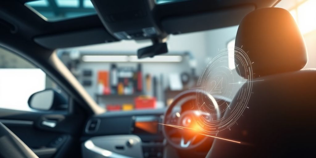 Car detailing client interacting with AI virtual receptionist.