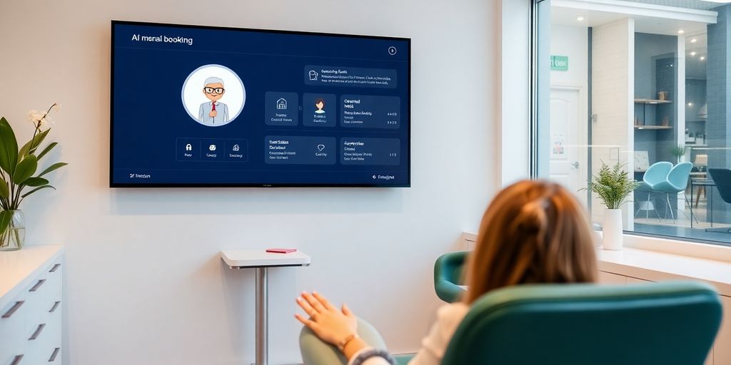 Salon owner managing appointments with AI assistant.
