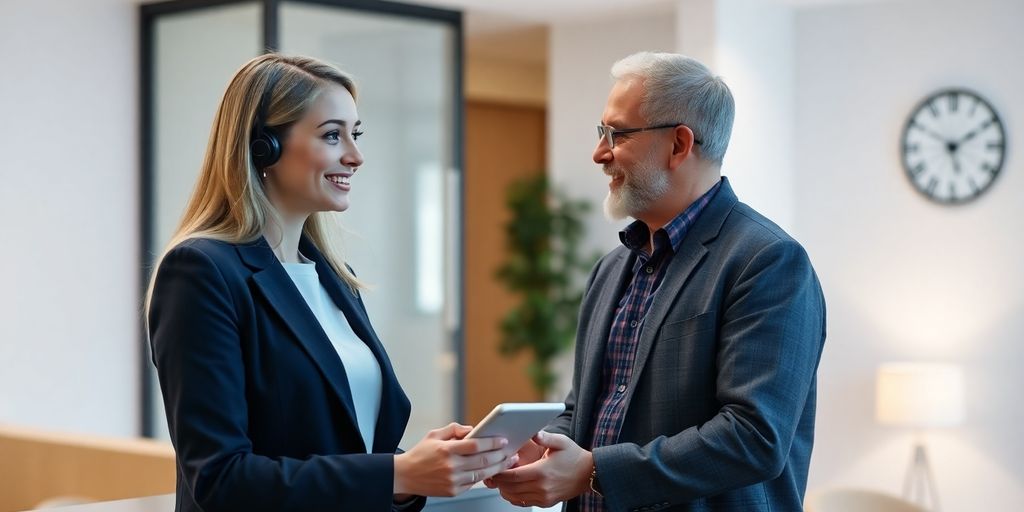 AI receptionist assisting a homeowner.