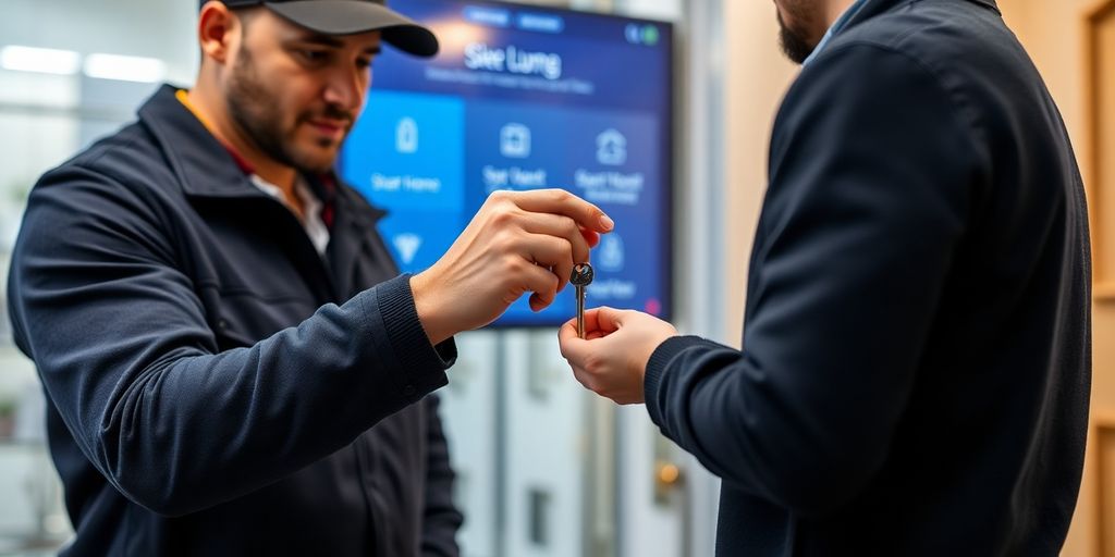 Locksmith with AI virtual receptionist and smart home security.