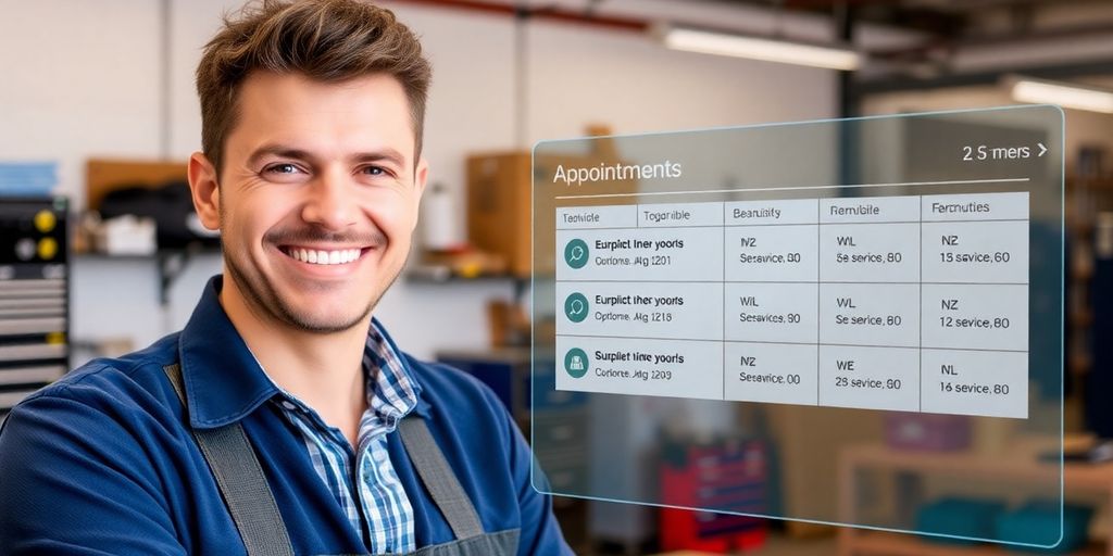 Locksmith using AI receptionist for scheduling.