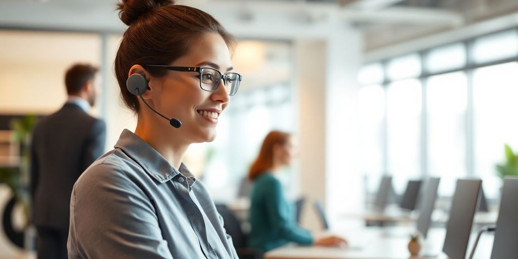 AI receptionist assisting insurance clients around the clock.