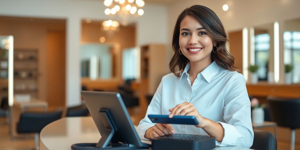 AI phone answering system for hair salons.