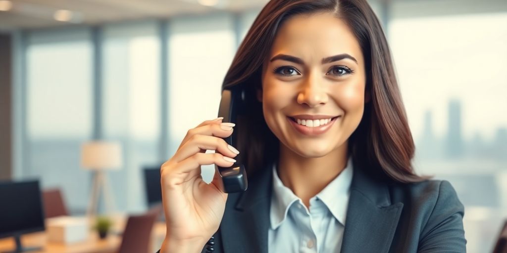 AI receptionist answering calls for real estate