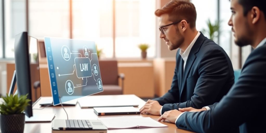 Immigration lawyer using AI virtual receptionist technology.