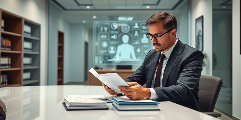 Immigration lawyer working with AI receptionist.