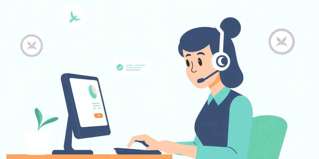 AI receptionist assisting pest control customer.