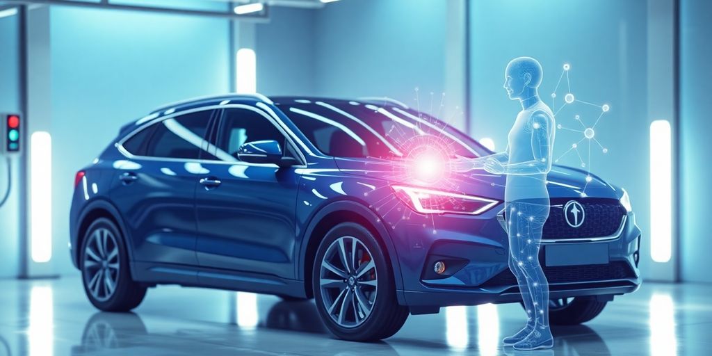 Car wash customer interacting with AI receptionist.