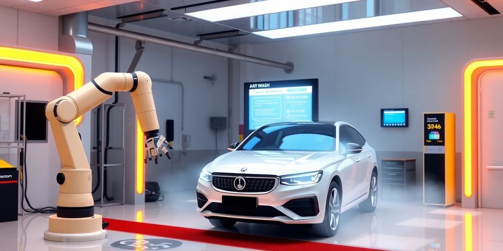 Car wash AI receptionist handling appointments.