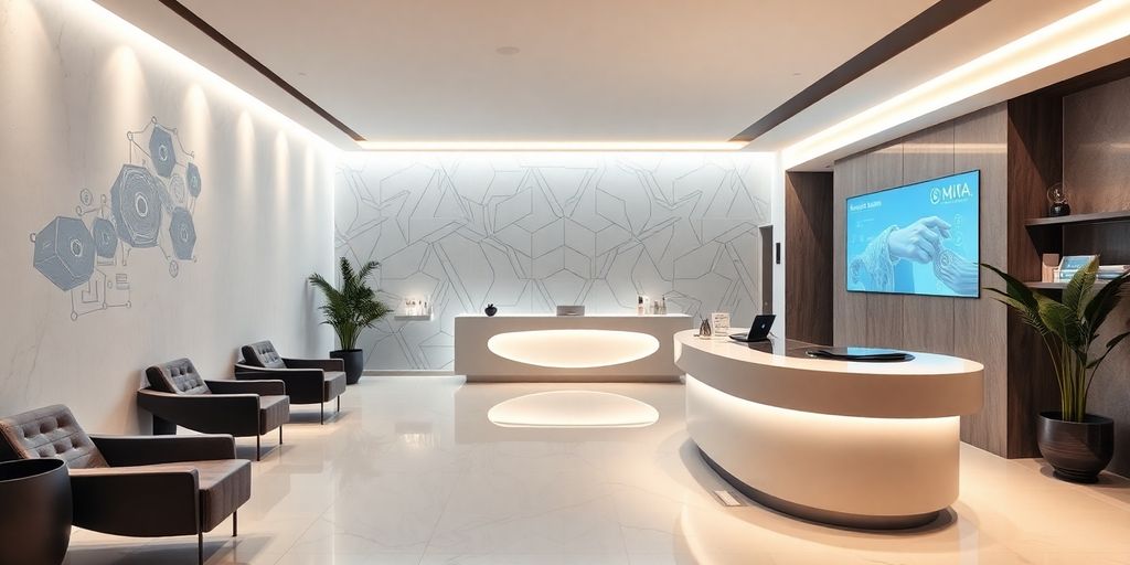AI system connecting with spa clients.