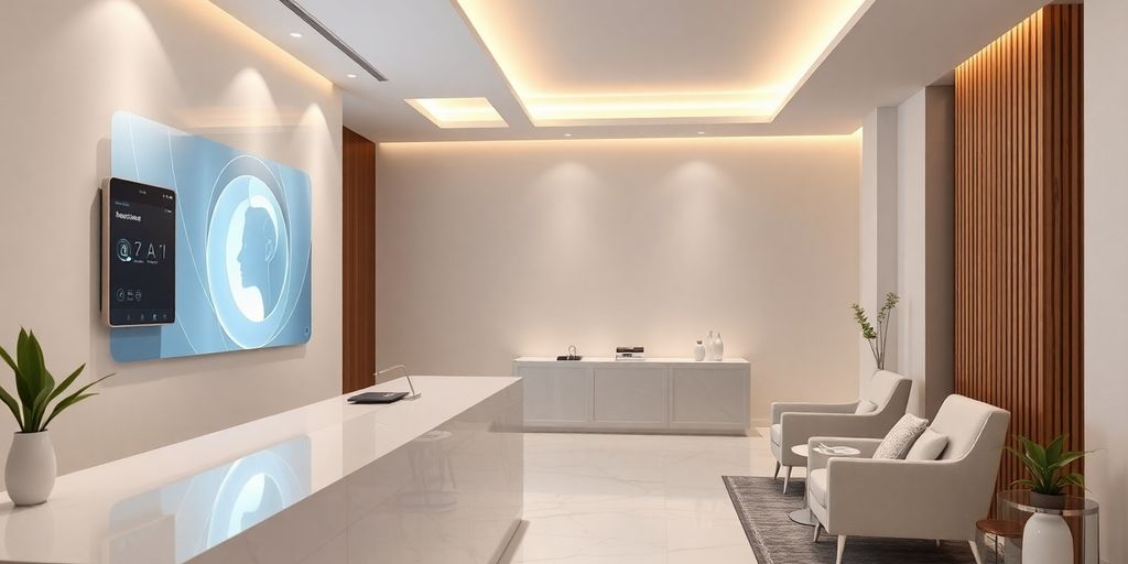 AI receptionist interface managing medspa calls.