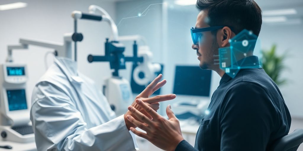 AI phone system helping an optometry office.