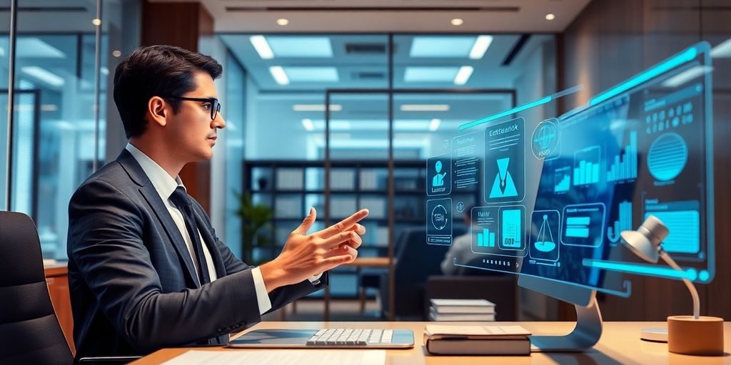 Lawyer using AI phone system.