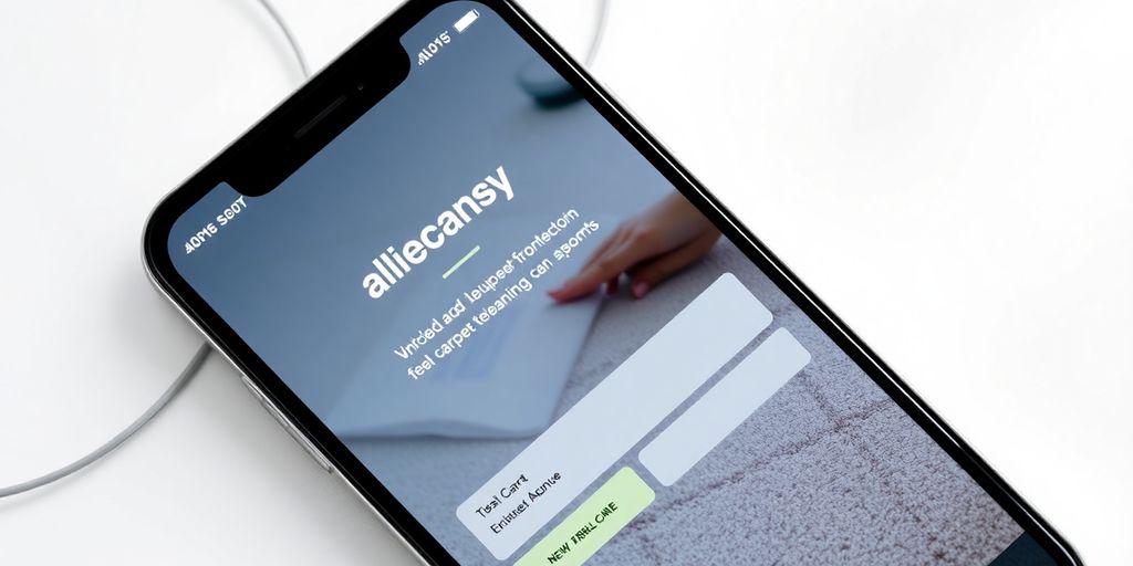 AI phone system booking carpet cleaning appointments.