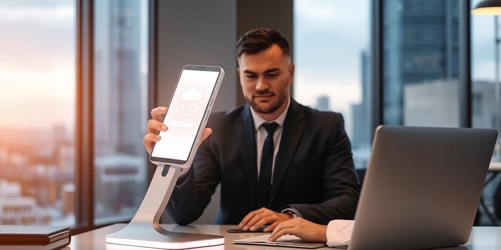 AI phone system assisting real estate agent.