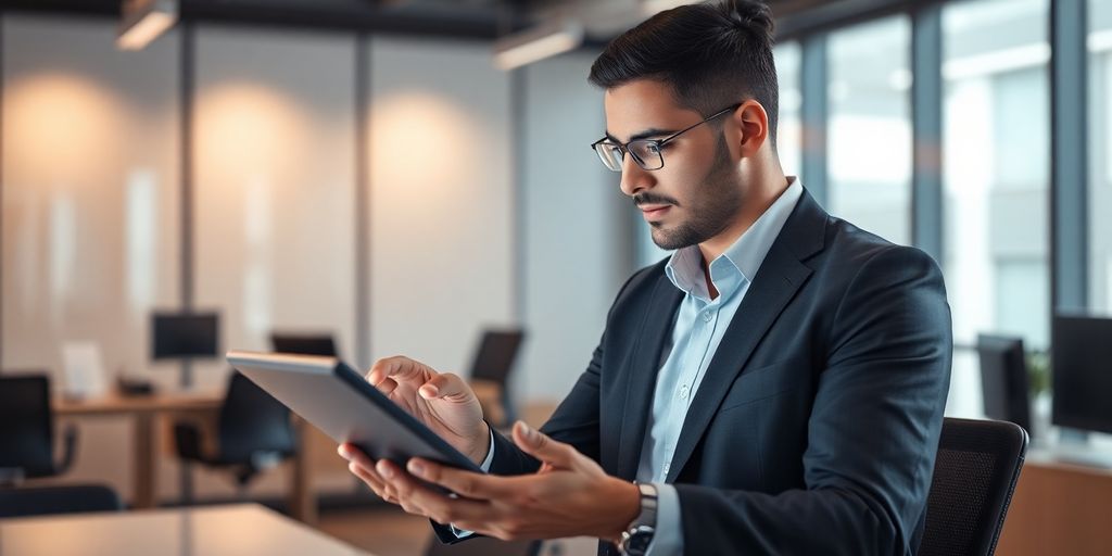 Professional tax preparer using AI phone system.