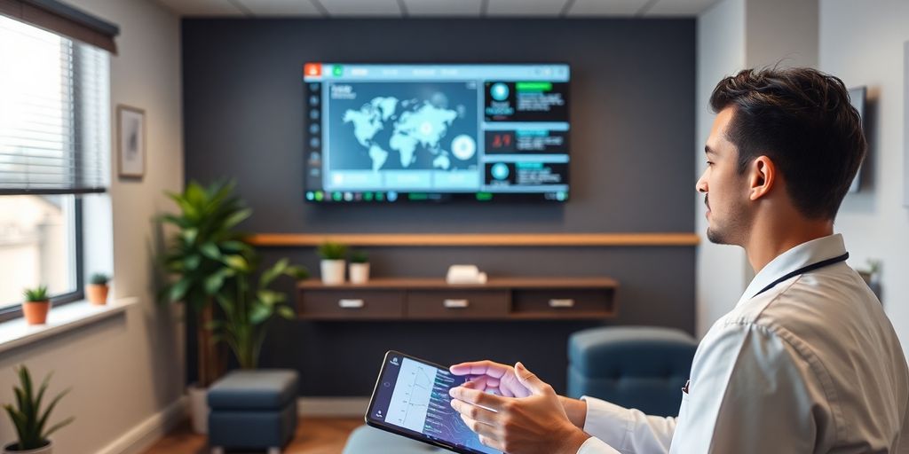 Chiropractor using AI voice service for scheduling.