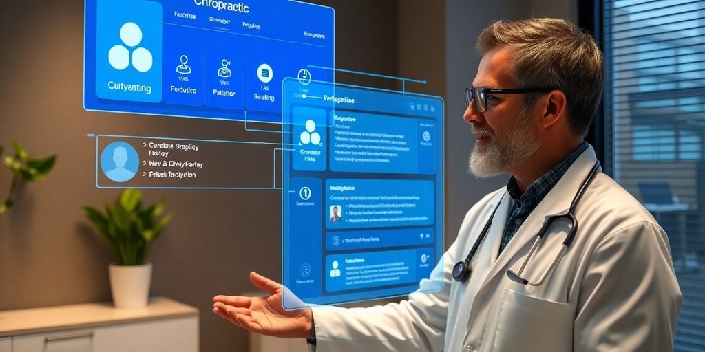 Chiropractor using AI appointment setting software.