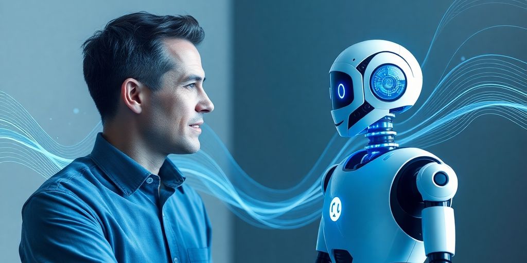 Chiropractor and AI bot interacting.