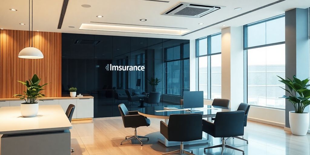 Brokerage office with AI assistant.