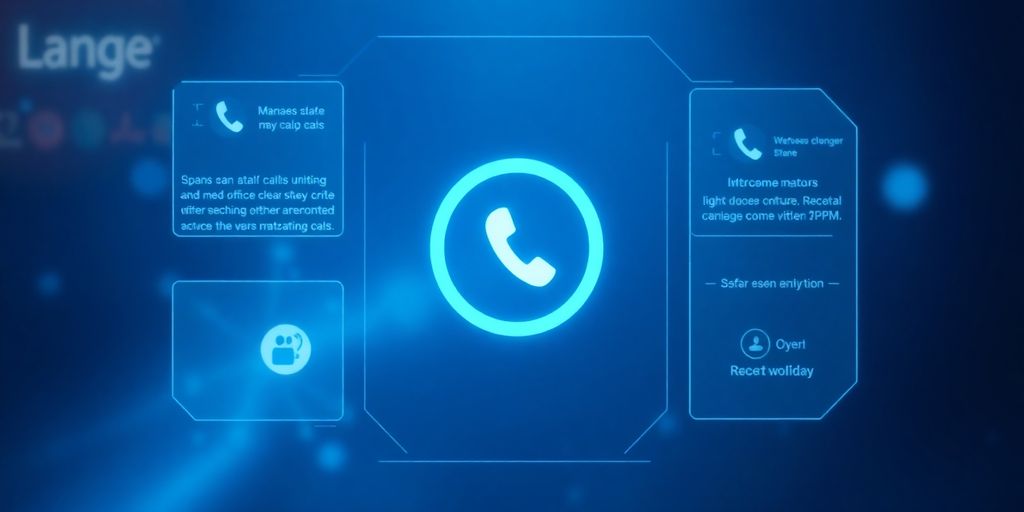 AI receptionist interacting with a phone system.