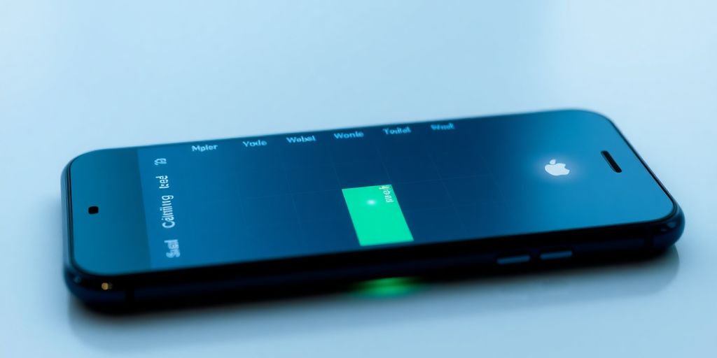 Smartphone displaying an optometrist's schedule.