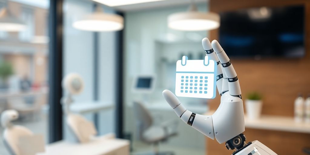 AI bot scheduling appointments for dental clinic patients.