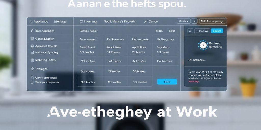 AI bot scheduling appliance repair appointments.