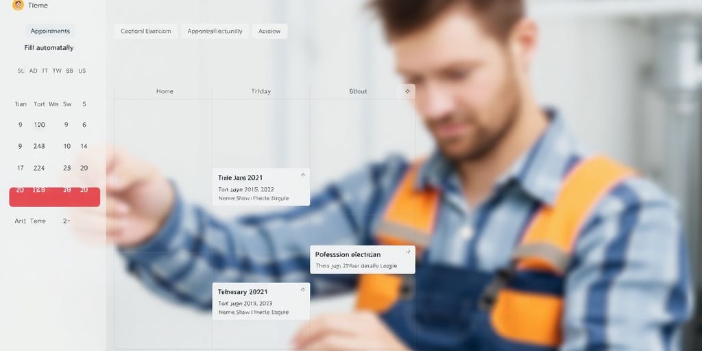 Electrician scheduling with AI interface