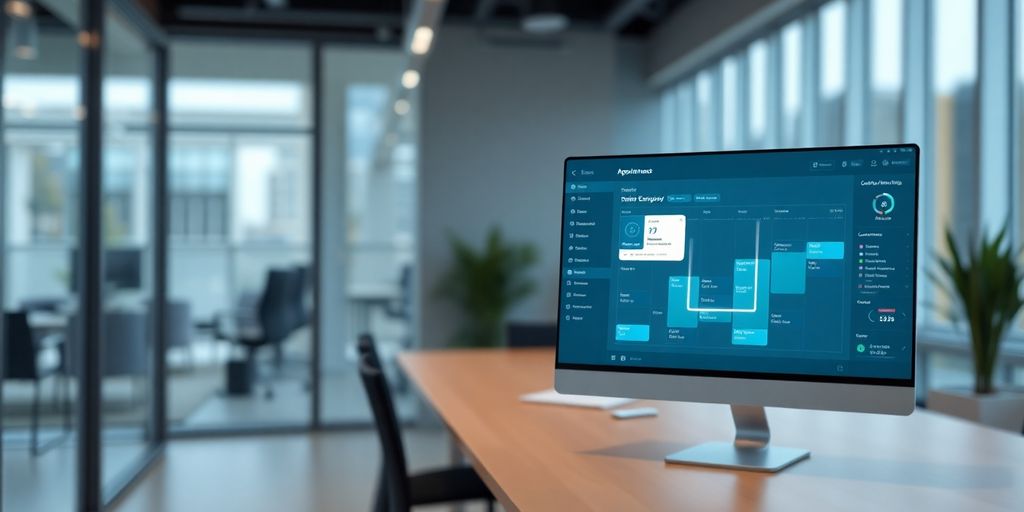 AI assistant scheduling appointments for property management.