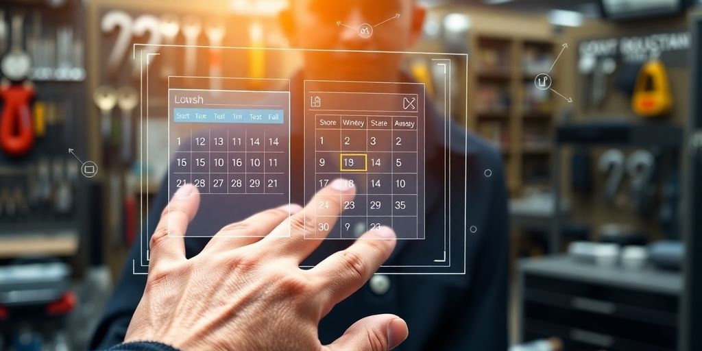 AI assistant scheduling appointments for a locksmith.