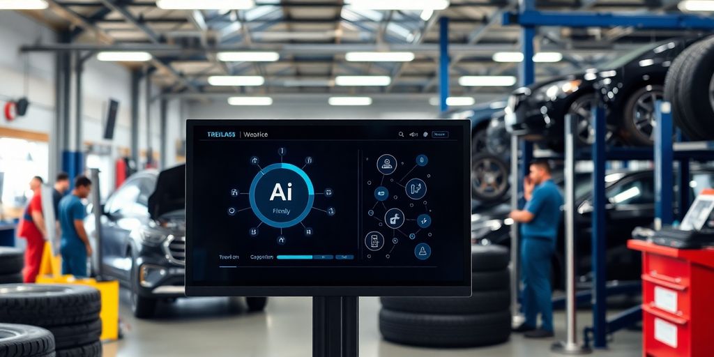 AI scheduling tire appointments for auto shop.