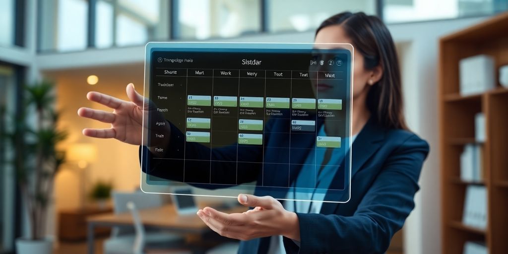 Agent using AI for scheduling.
